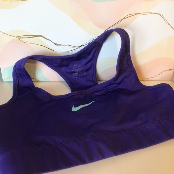 Nike Pro Dri Fit Purple Sports Bra - Picture 3 of 3